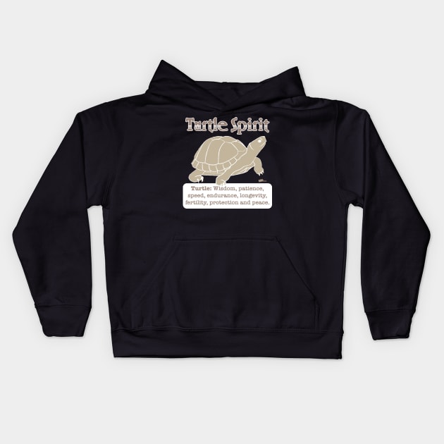 Spirit Animal-Turtle Kids Hoodie by NN Tease